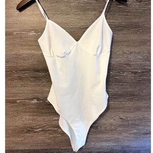 Reformation White Bodysuit size Small